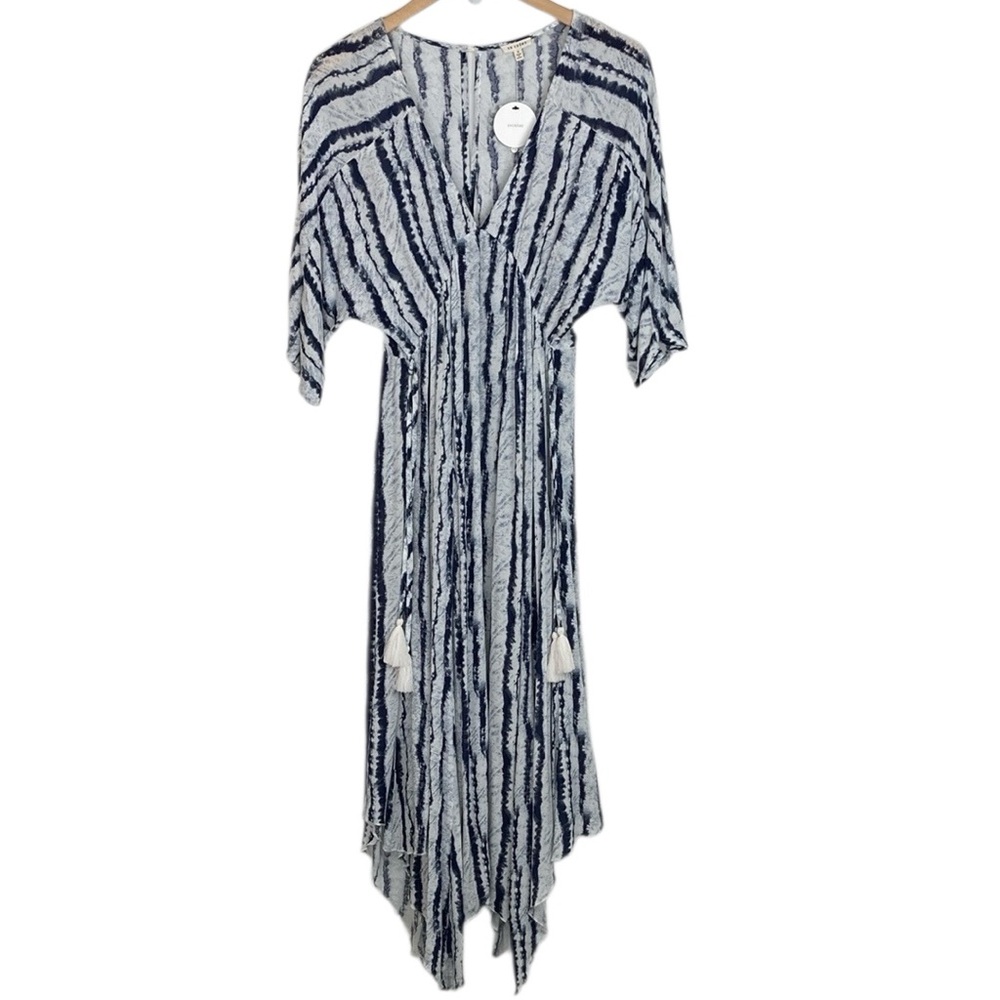 NEW En Creme Summer Blue & White Maxi Dress